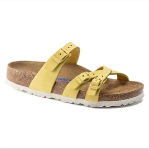 NWT Yellow Franca Birkenstocks